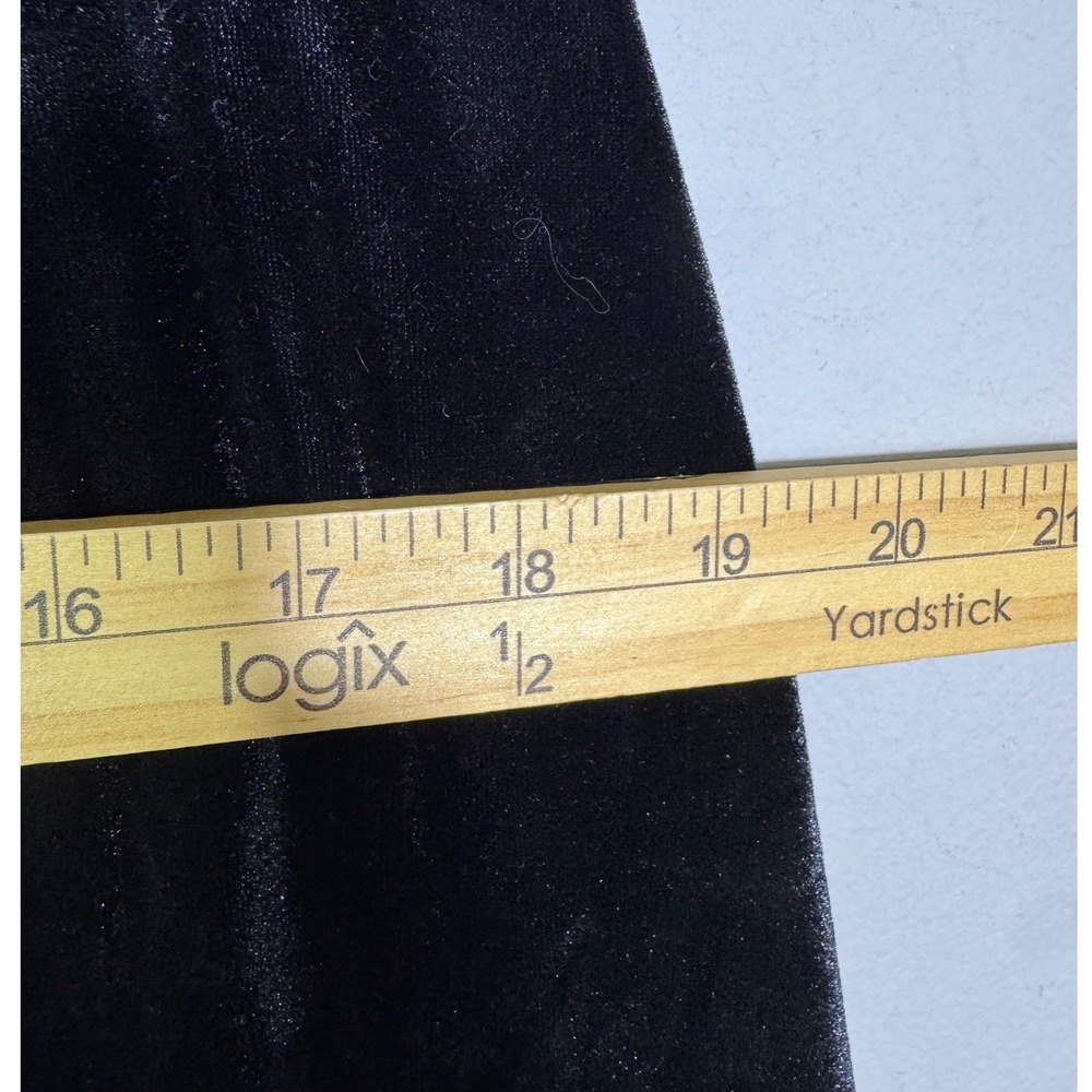 Max Studio Women's Black Velvet Maxi Skirt Sz S Goth Witchy Vamp Dark Academia - Picture 13 of 13